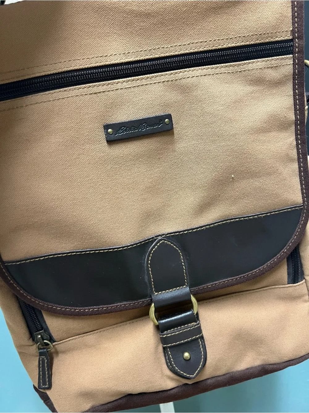 Eddie Bauer Vintage Canvas Messenger bag
